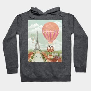 Hot Air Balloon Ride Cats Hoodie